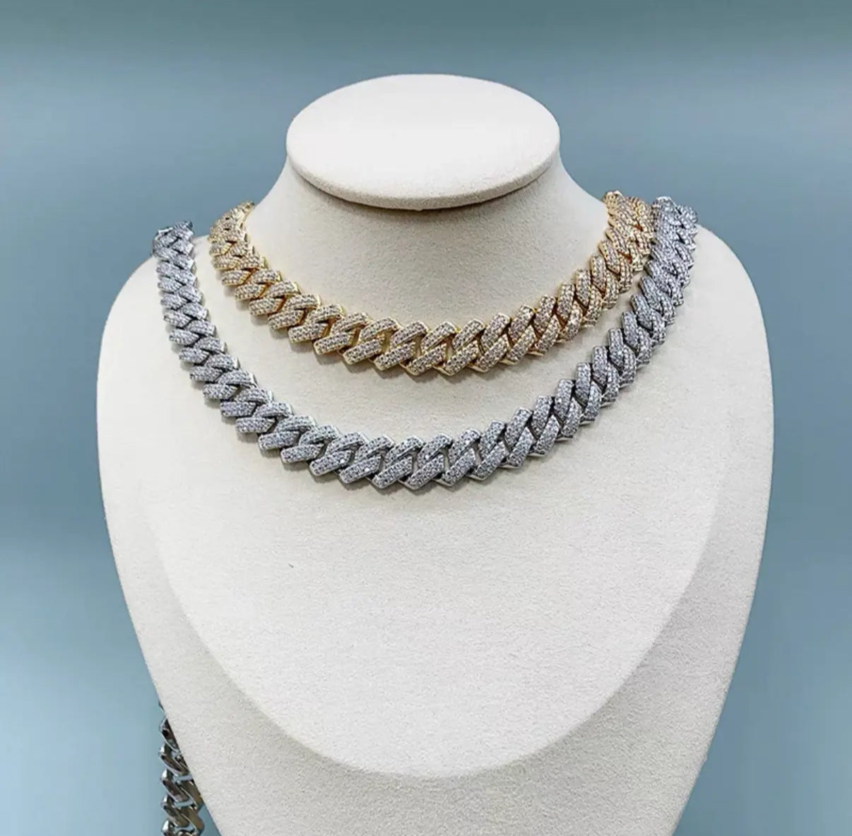 【Ice54】Iced Out Miami Chain Necklace(14mm)