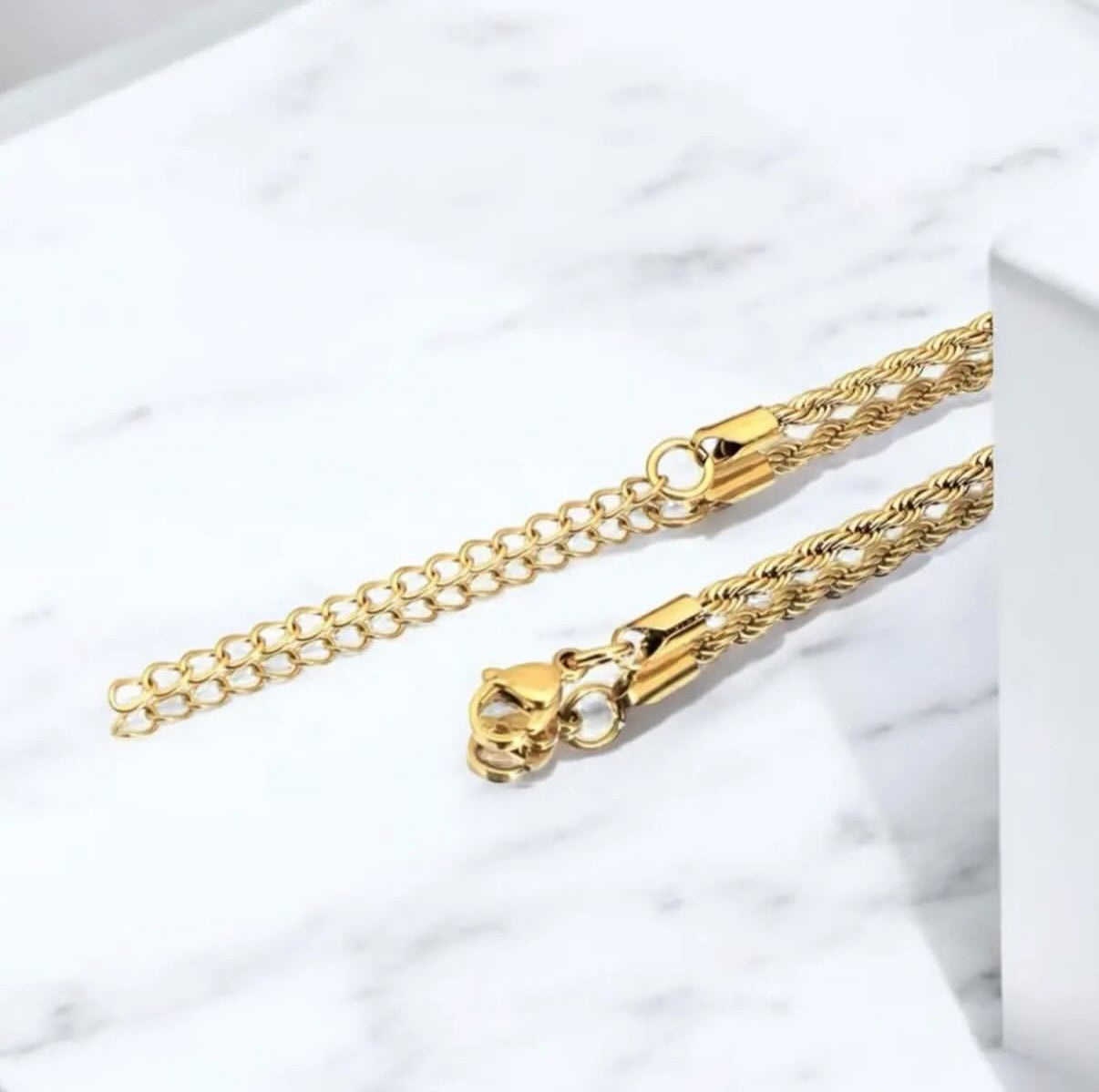 【Ice24】Gold Rope Chain Bracelet