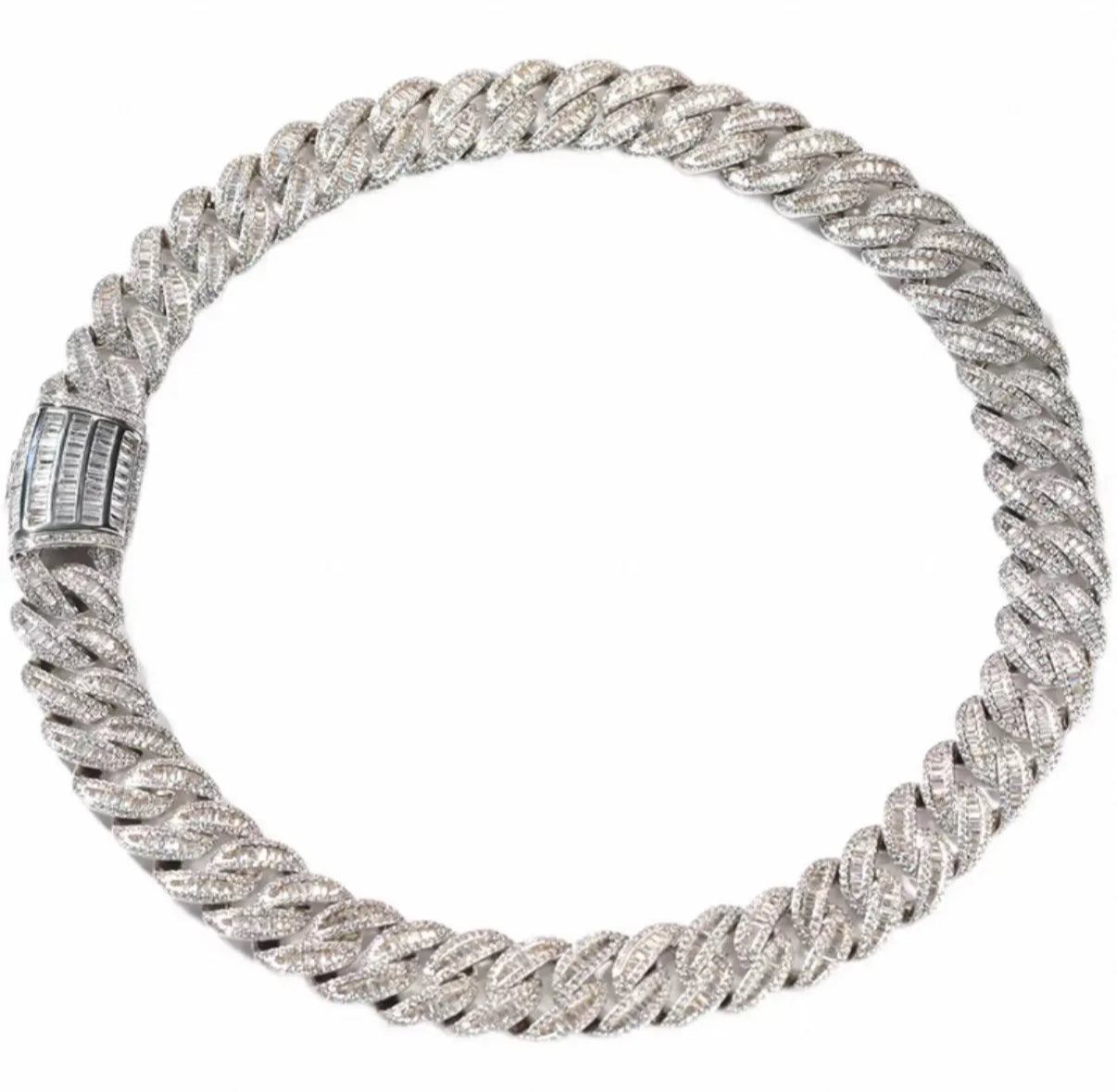 【Ice52】Iced Out Miami Chain Necklace(18mm)