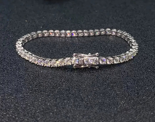 【Ice82】Tennis Chain Bracelet【Moissanite/2mm】