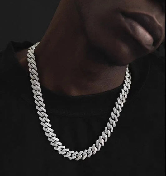 【Ice54】Iced Out Miami Chain Necklace(14mm)