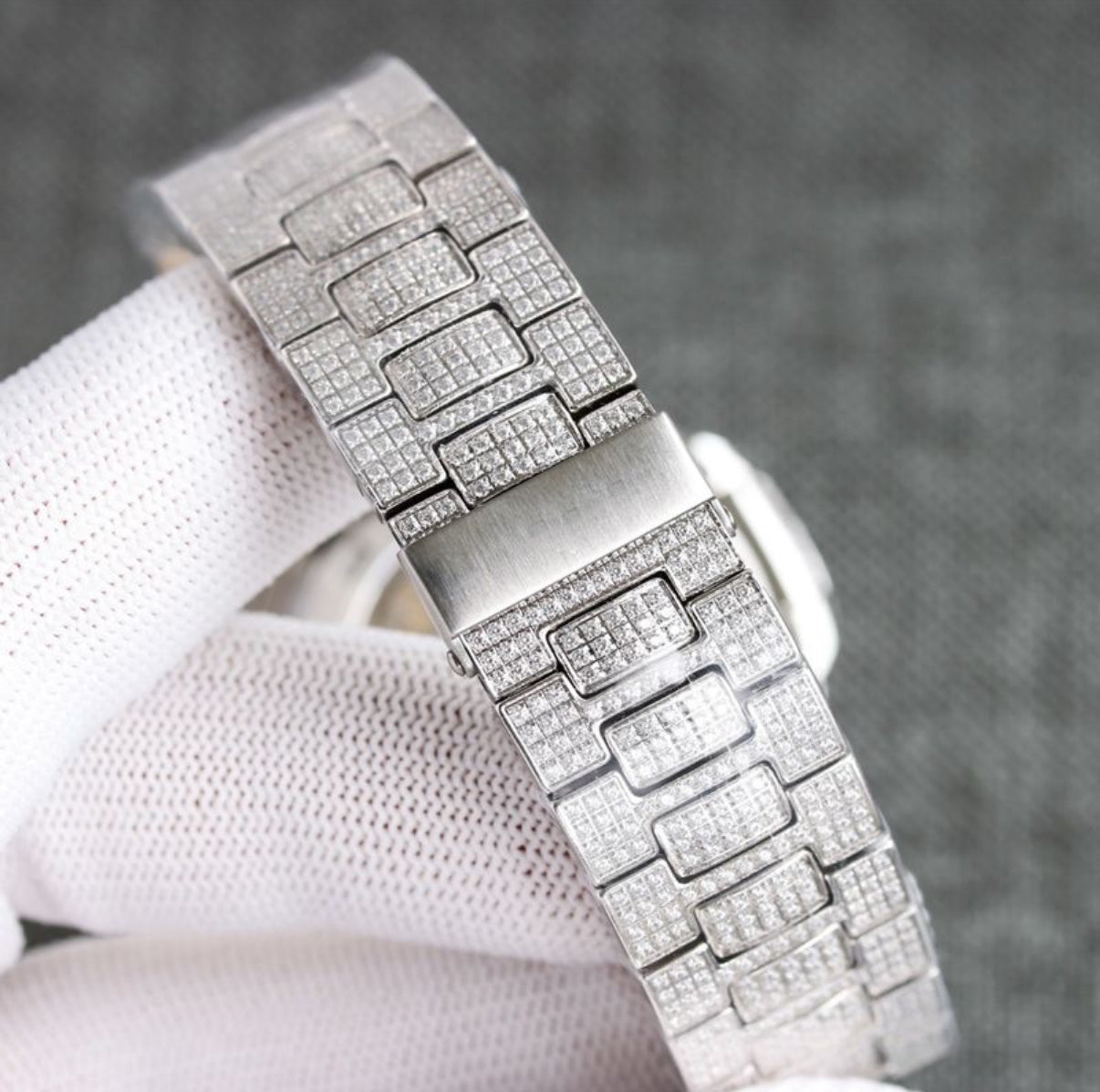 【Ice92】Iced Out Glacier Royale Watch【Moissanite/SILVER】