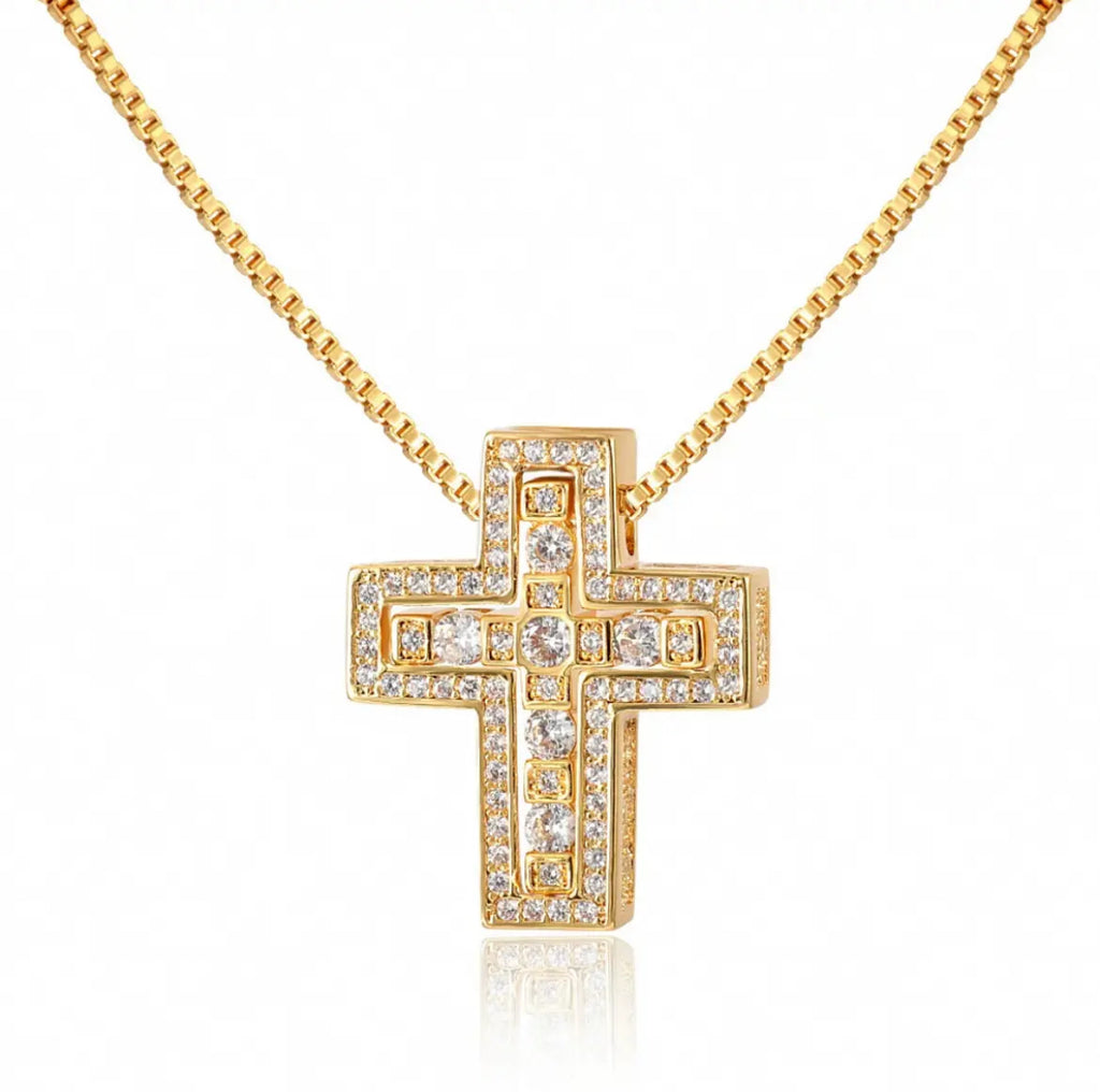 【Ice96】Infinity Cross Necklace