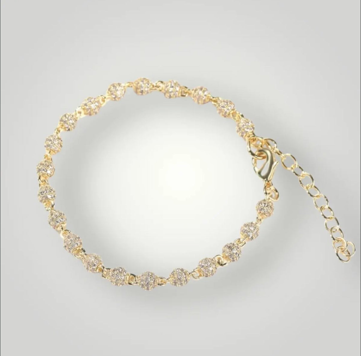 【Ice05】Iced Out Ball Chain Bracelet