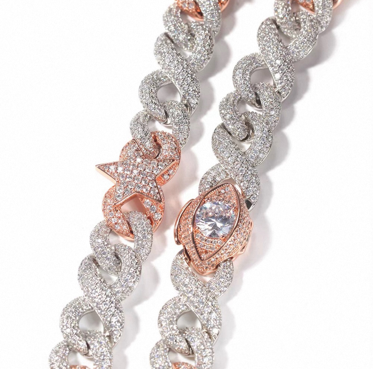 【Ice138】Star Blaze Miami Chain Bracelet