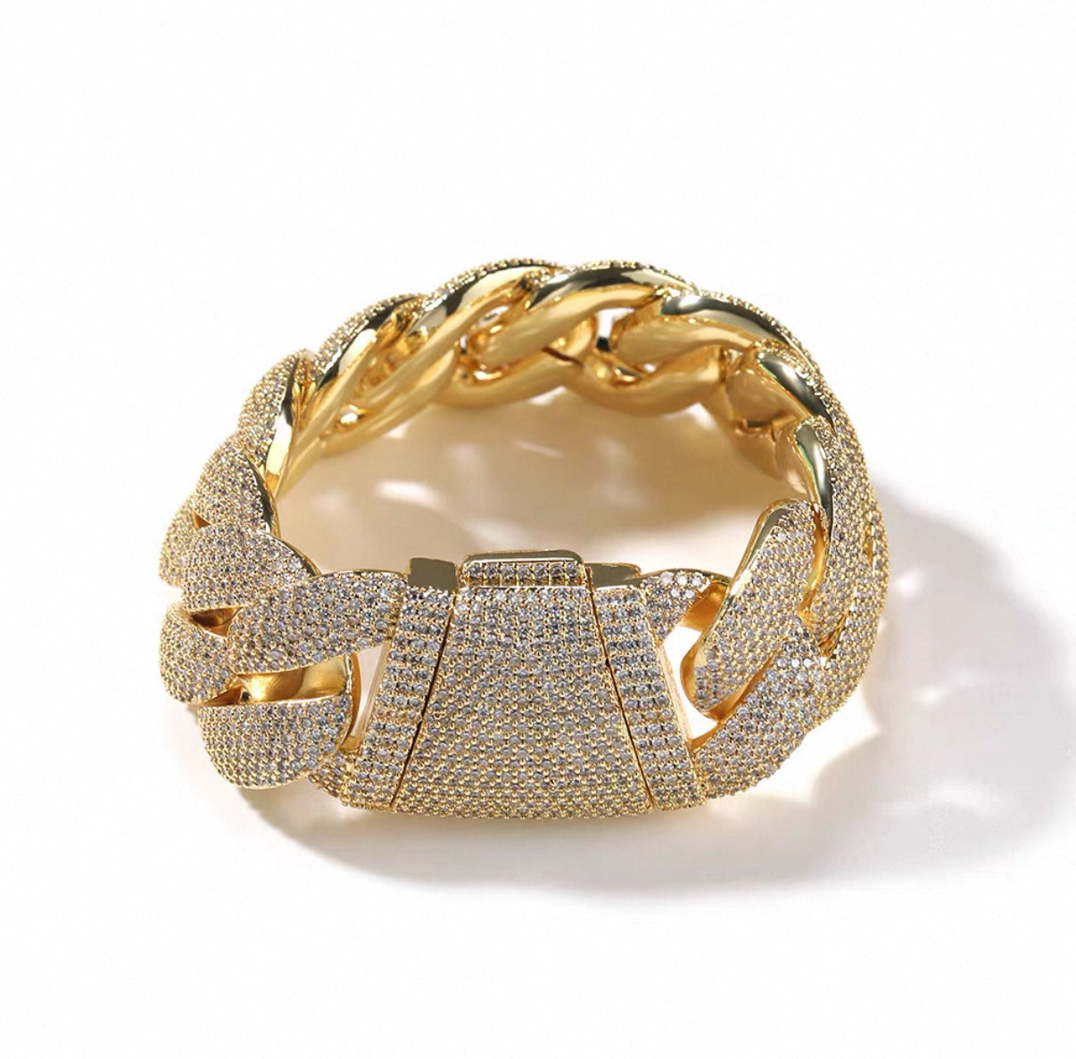 【Ice105】Iced Out Miami Cuban Chain Bracelet (24mm)