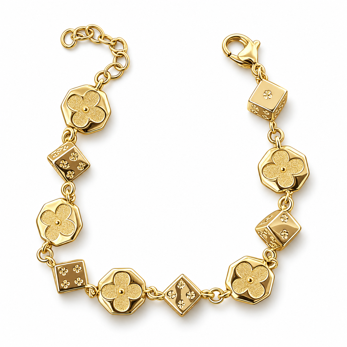 【Ice268】Highroller Lucky Link Bracelet Gold