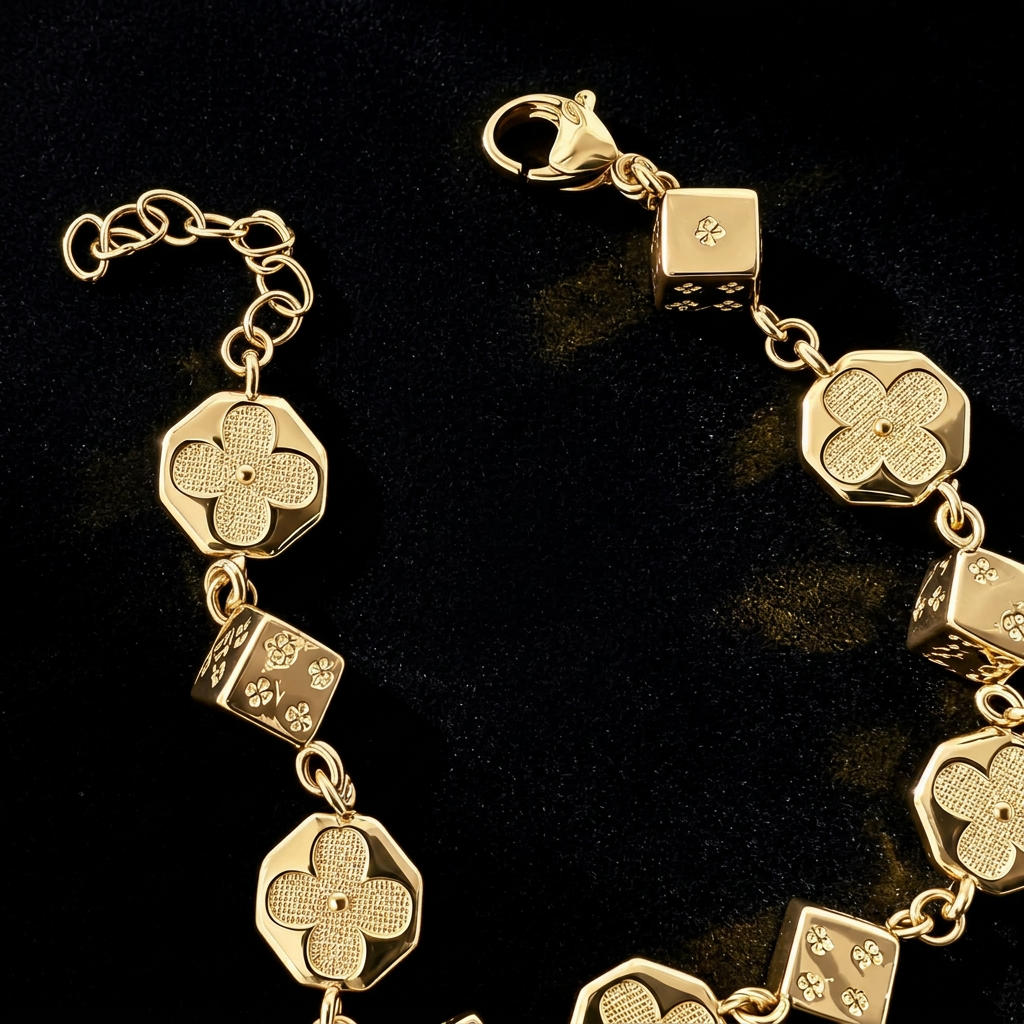 【Ice268】Highroller Lucky Link Bracelet Gold