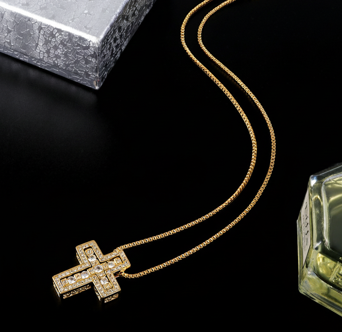 【Ice96】Infinity Cross Necklace