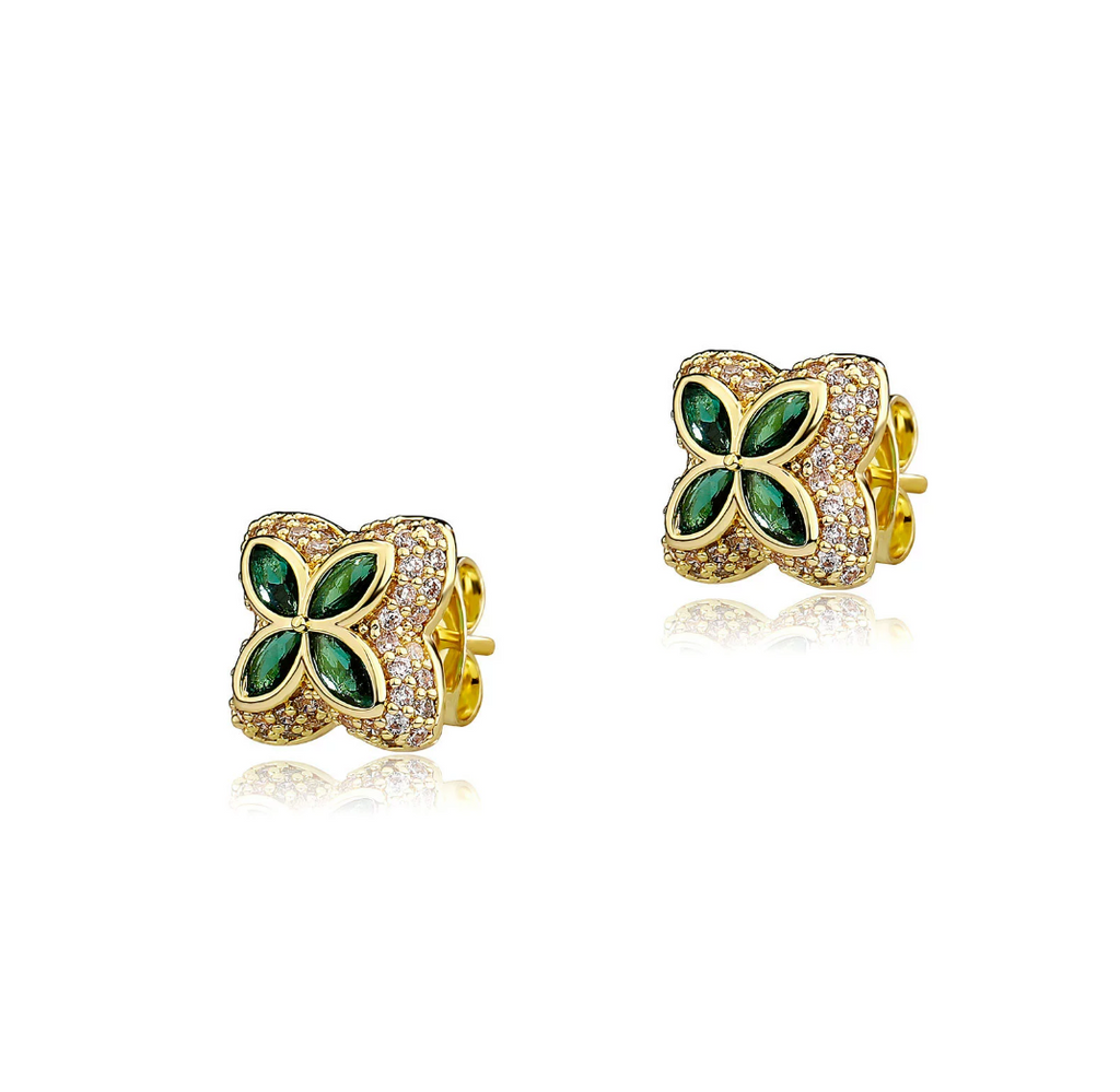 【ice153】Velour Flower Pierce