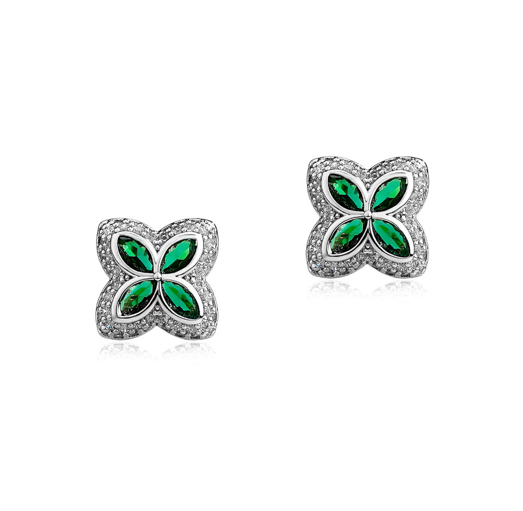 【ice153】Velour Flower Pierce