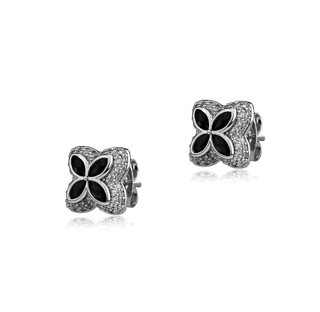 【ice153】Velour Flower Pierce