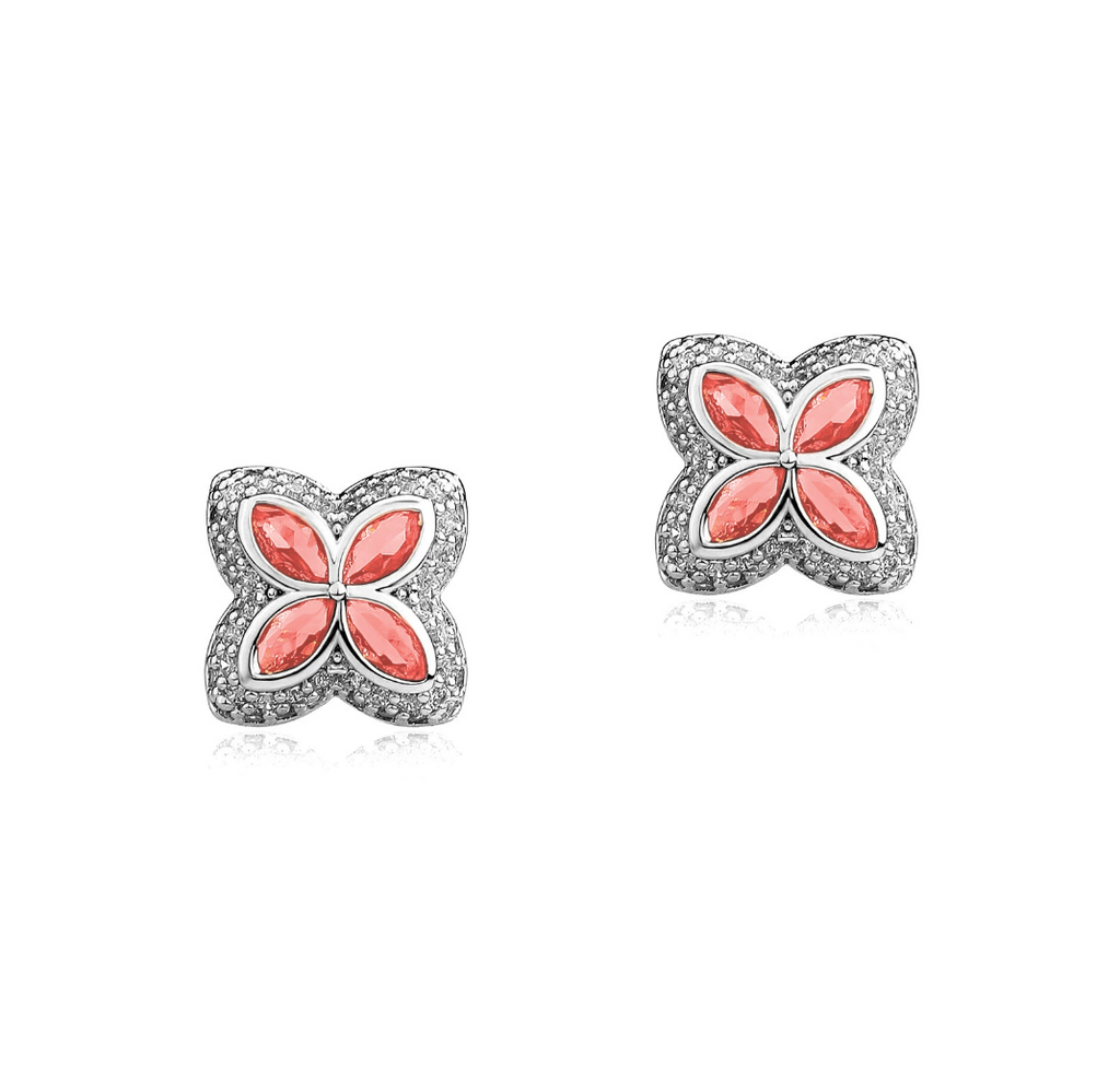 【ice153】Velour Flower Pierce