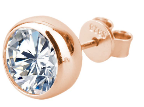 【Ice157】Solitaire Ice Stud 【Moissanite】