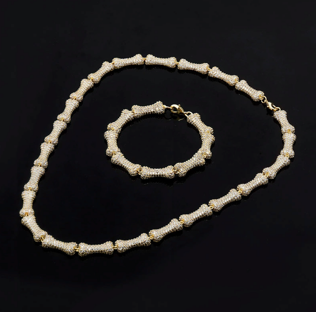 【Ice161】Bone Chain Necklace