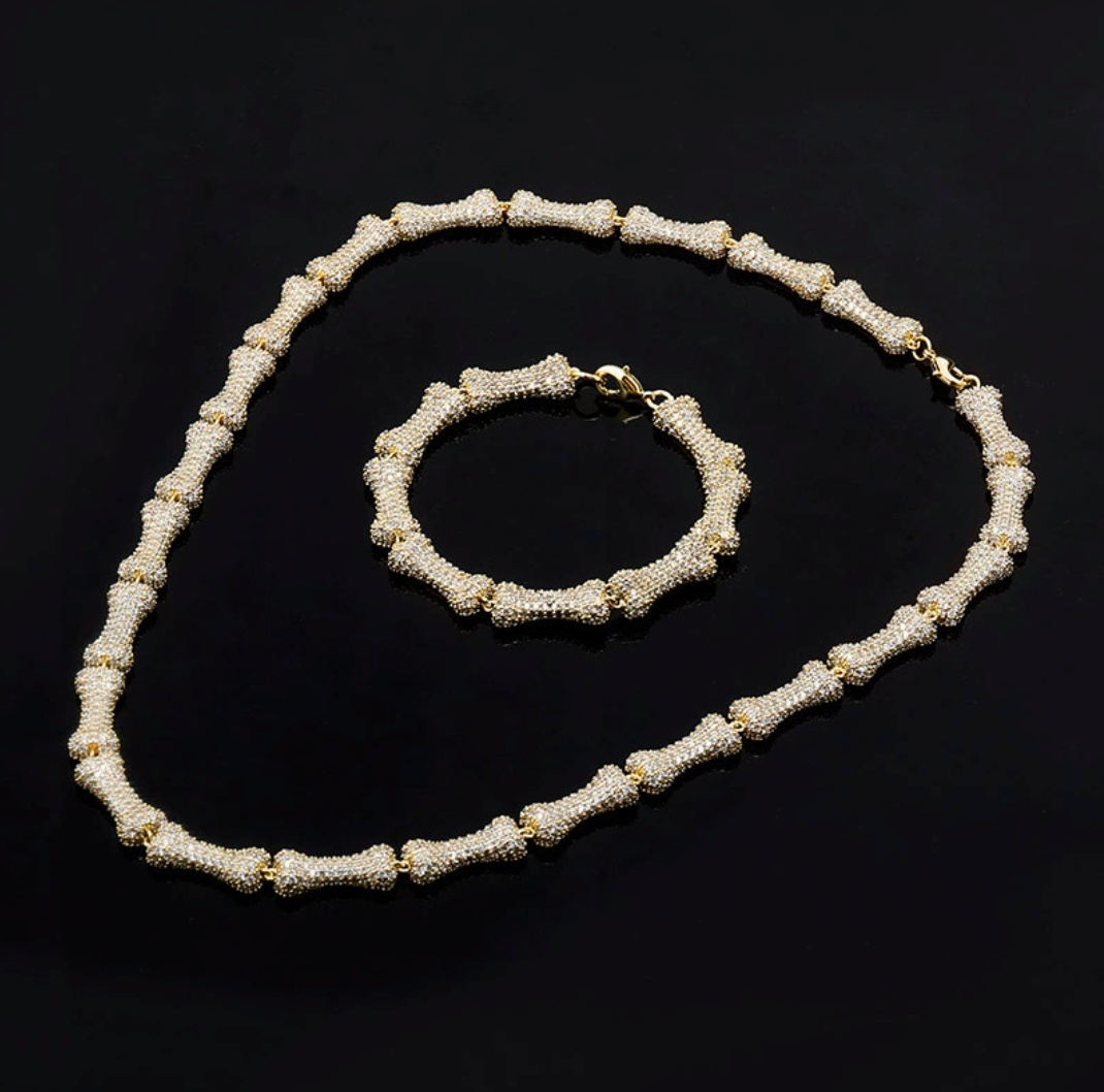 【Ice161】Bone Chain Necklace