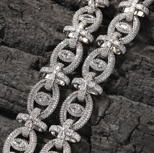 【Ice164】Clover Eyes Chain Bracelet