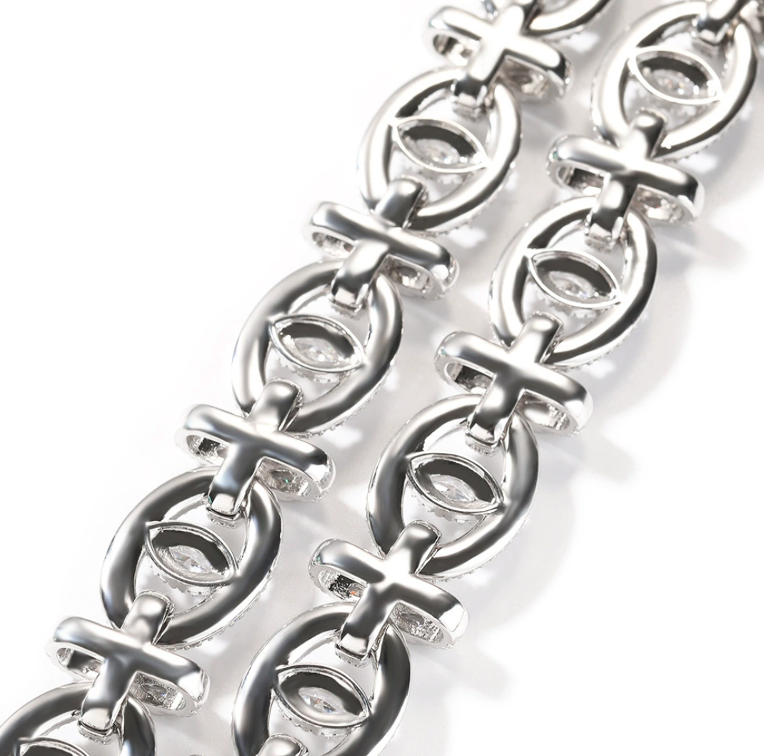 【Ice165】Clover Eyes Chain Necklace