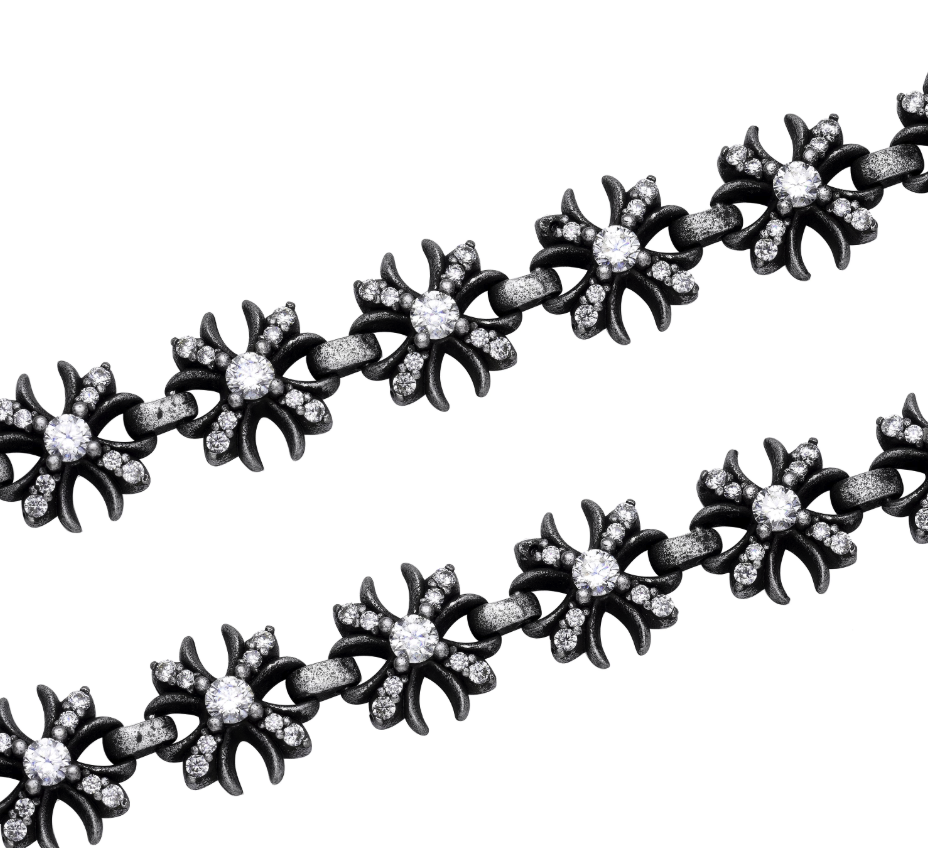 【Ice173】Oxidation Cross Bracelet