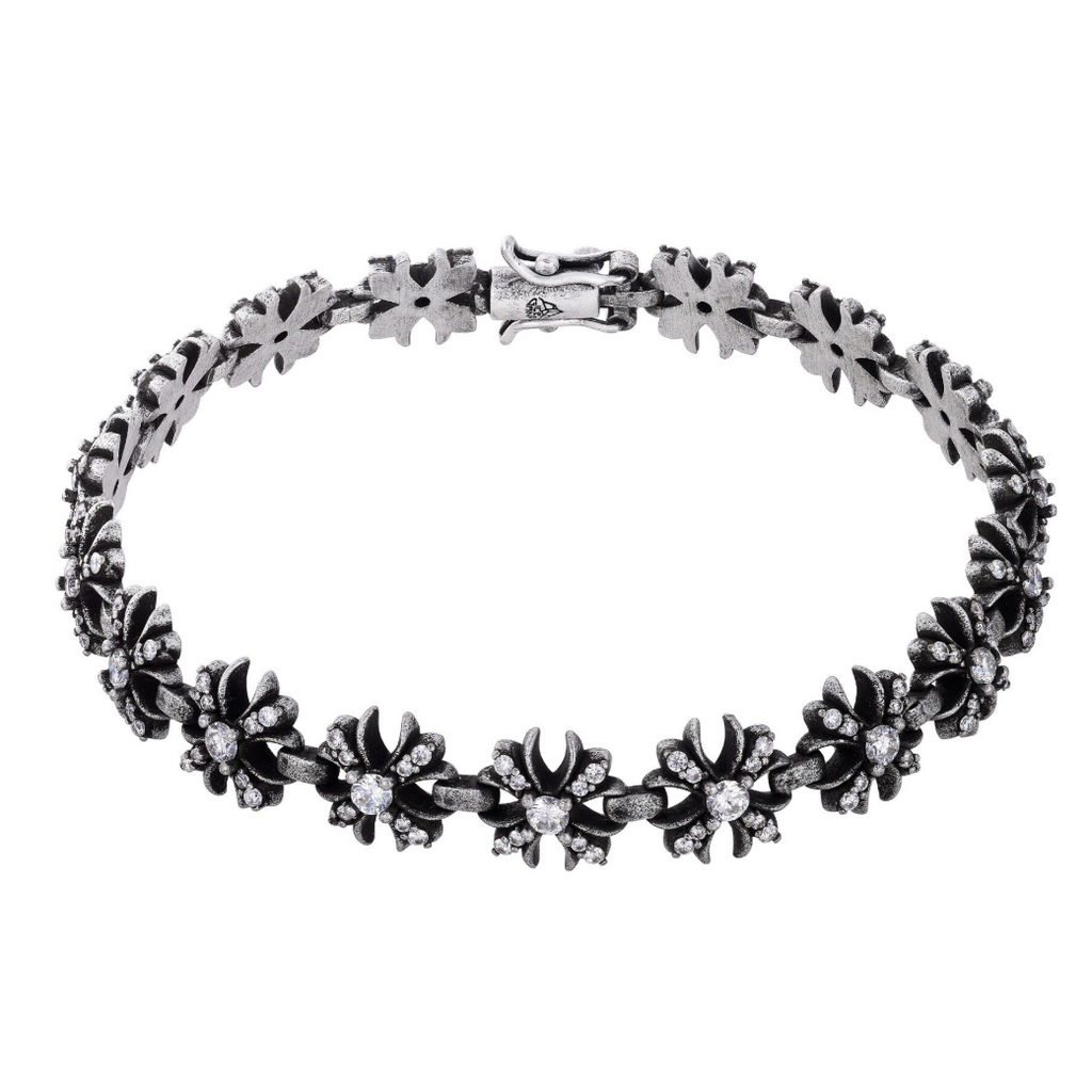 【Ice173】Oxidation Cross Bracelet
