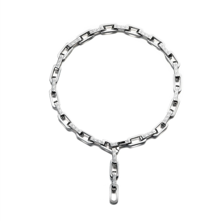 【Ice182】Hologram Link Chain Necklace