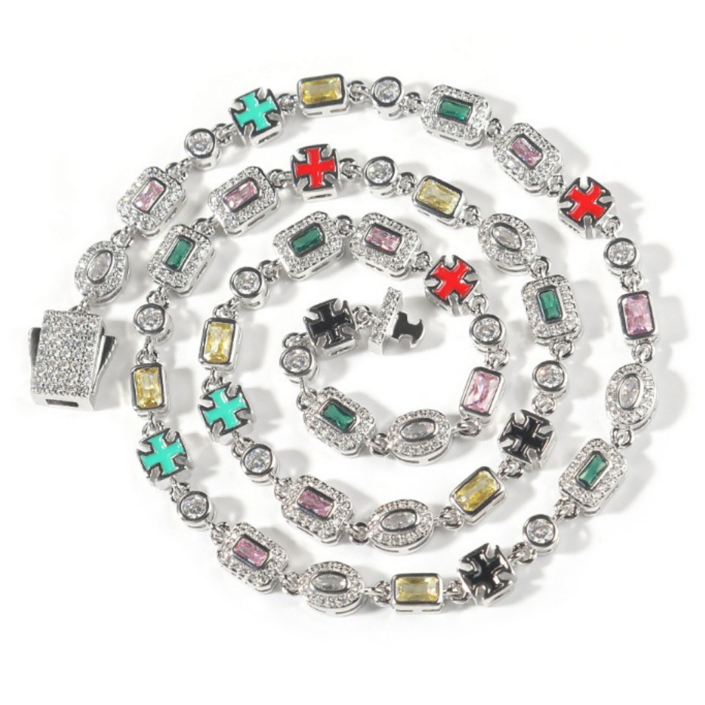 【Ice191】Precious Color Chain Necklace