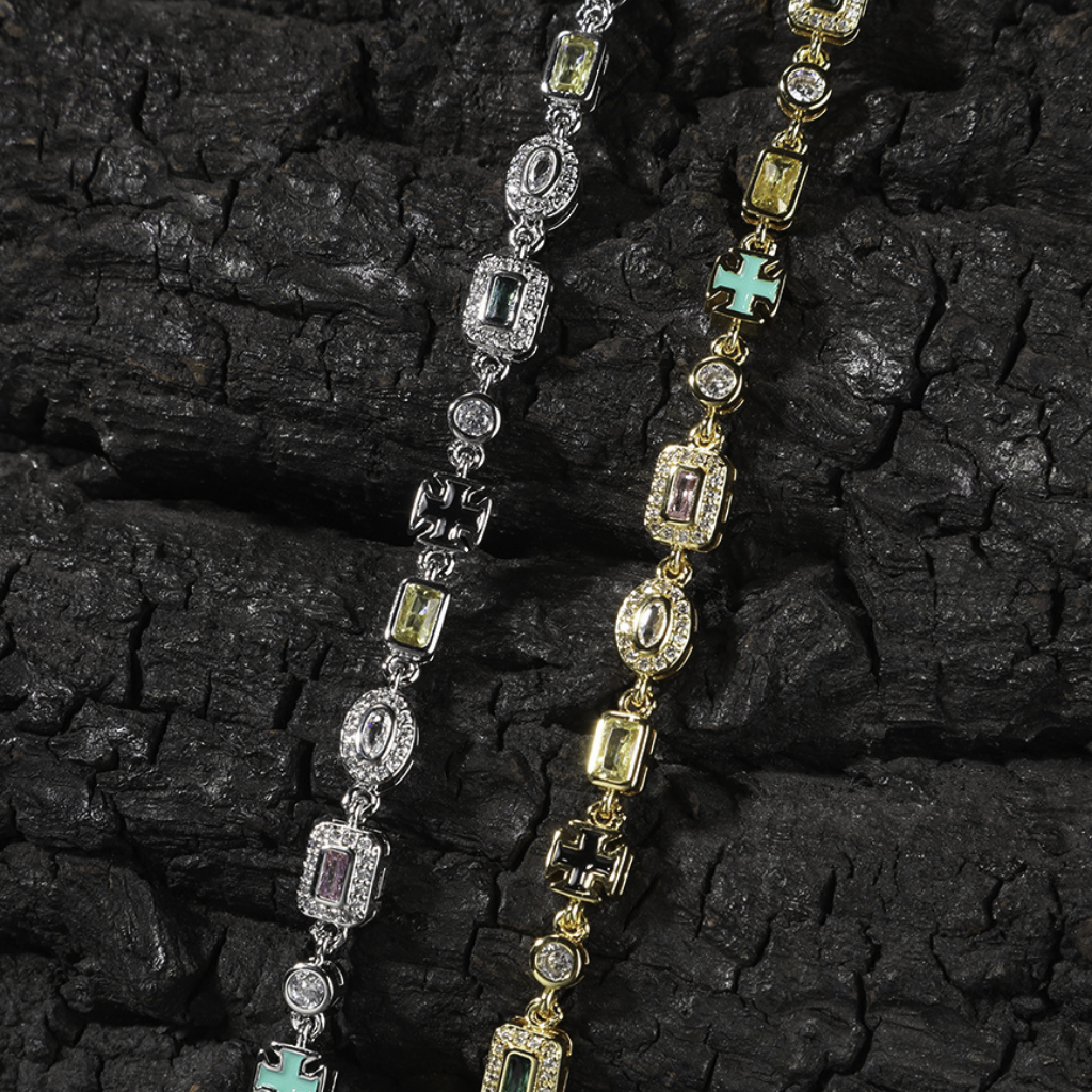 【Ice187】Precious Color Chain Bracelet