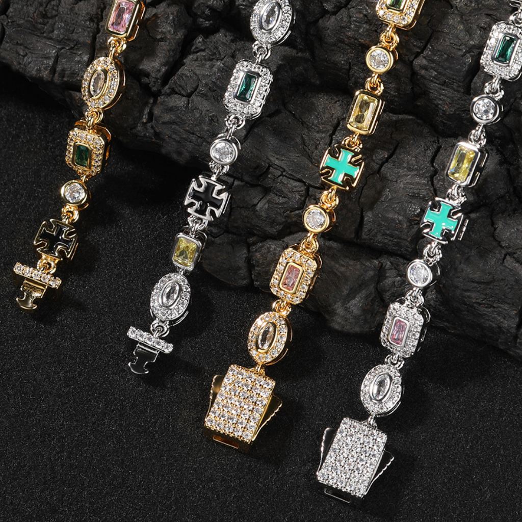 【Ice187】Precious Color Chain Bracelet