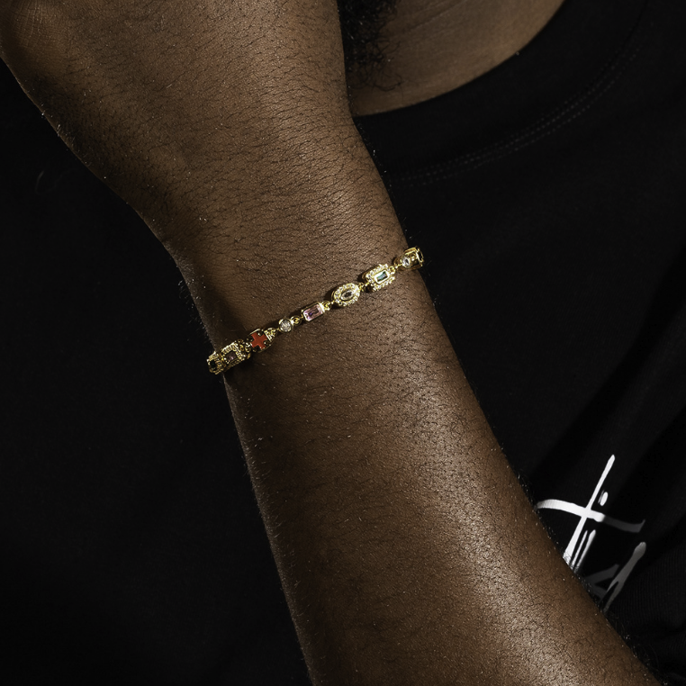 【Ice187】Precious Color Chain Bracelet