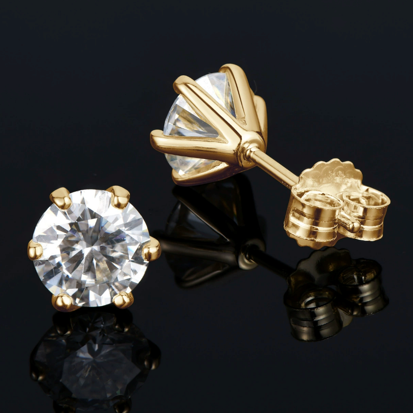 【Ice102】Aurora Shine Pierce【Moissanite】