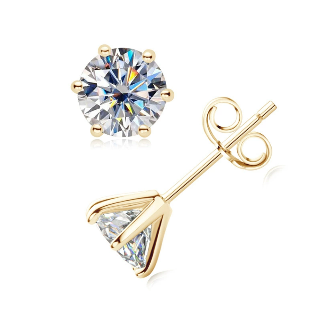 【Ice102】Aurora Shine Pierce【Moissanite】