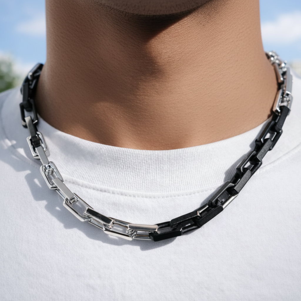 【Ice190】Evolve Box Chain Necklace