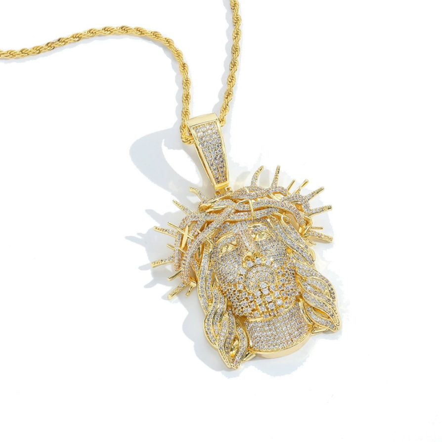 【Ice175】Iced Jesus Pendant