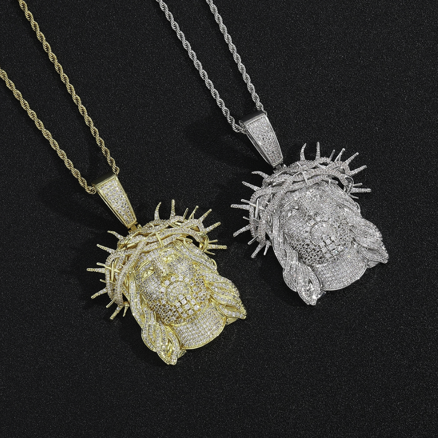 【Ice175】Iced Jesus Pendant