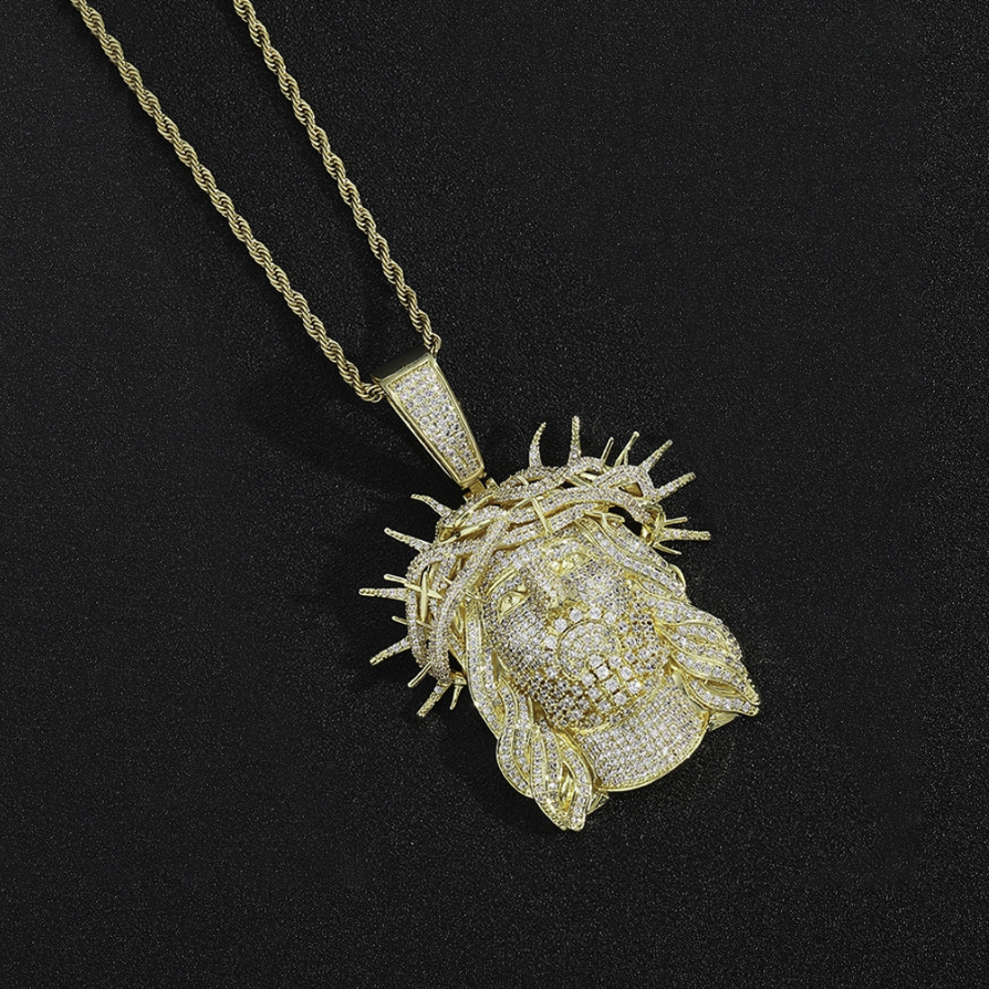 【Ice175】Iced Jesus Pendant