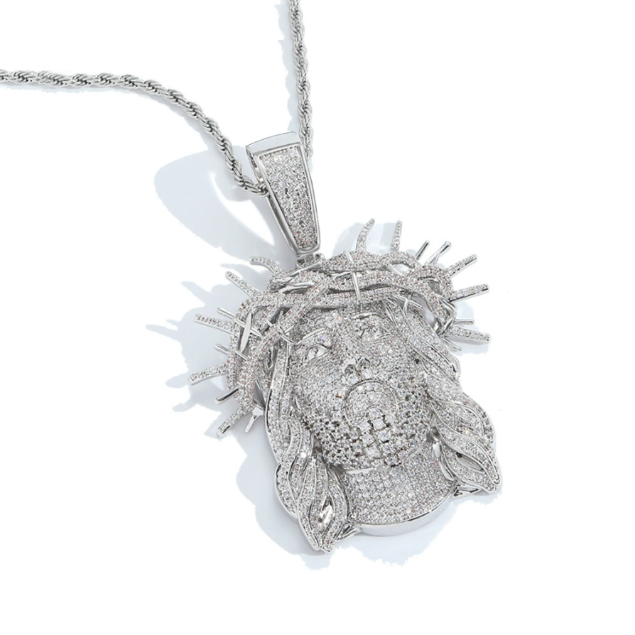 【Ice175】Iced Jesus Pendant