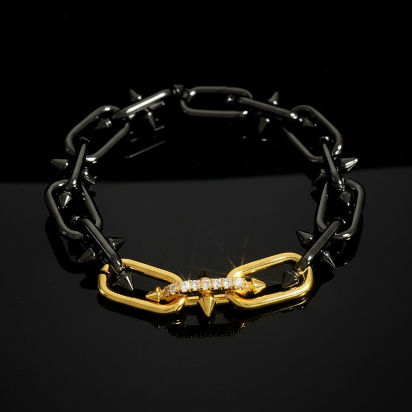 【Ice217】Barrel Link Chain Bracelet