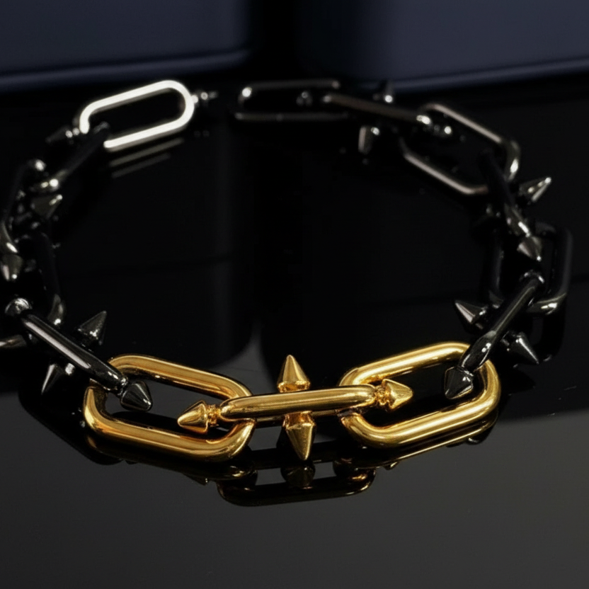 【Ice217】Barrel Link Chain Bracelet