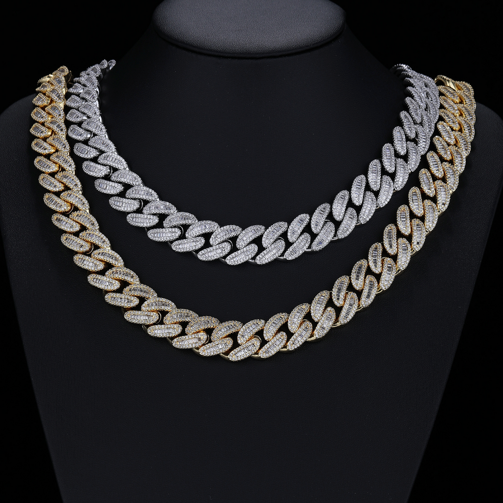 【Ice52】Iced Out Miami Chain Necklace(18mm)