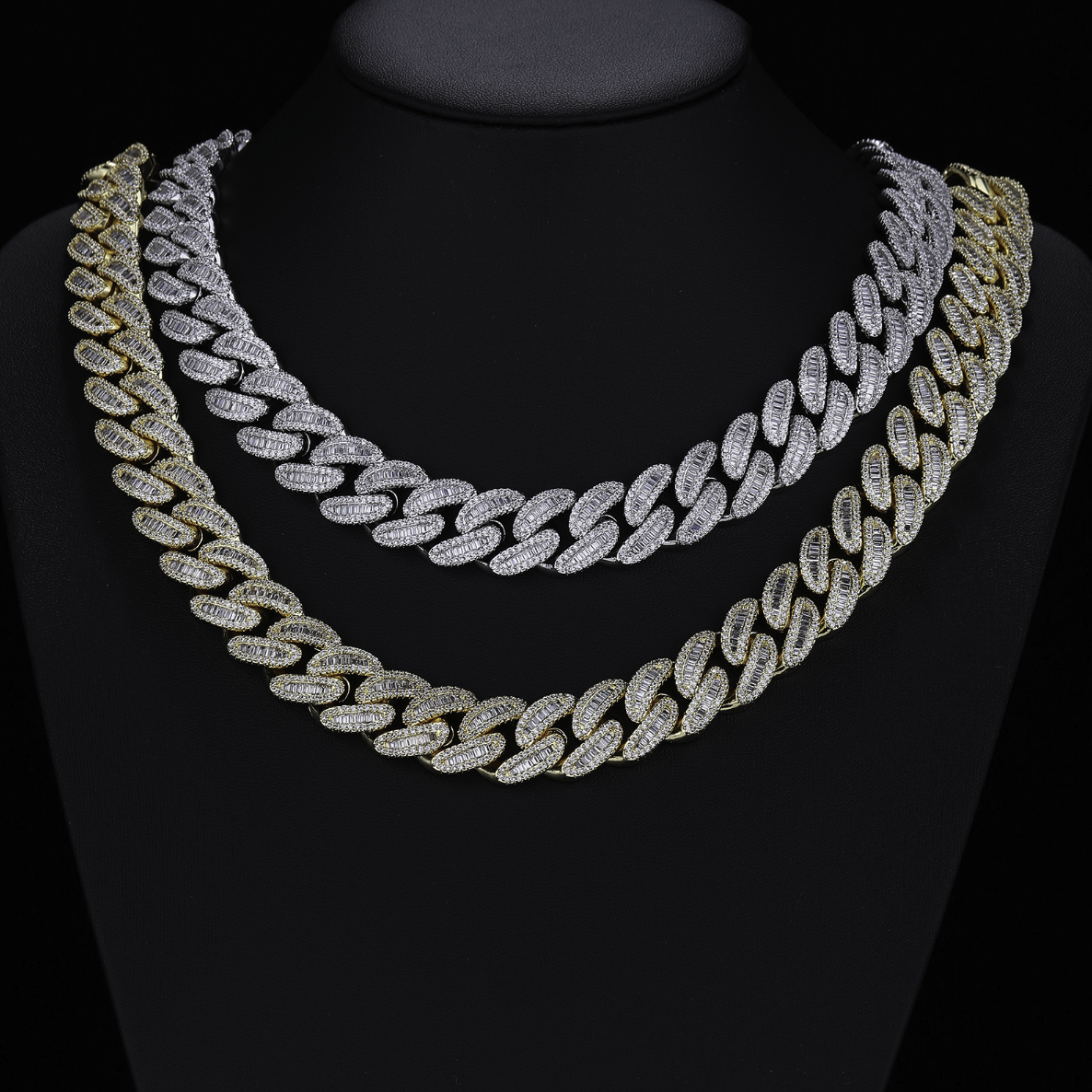 【Ice52】Iced Out Miami Chain Necklace(18mm)