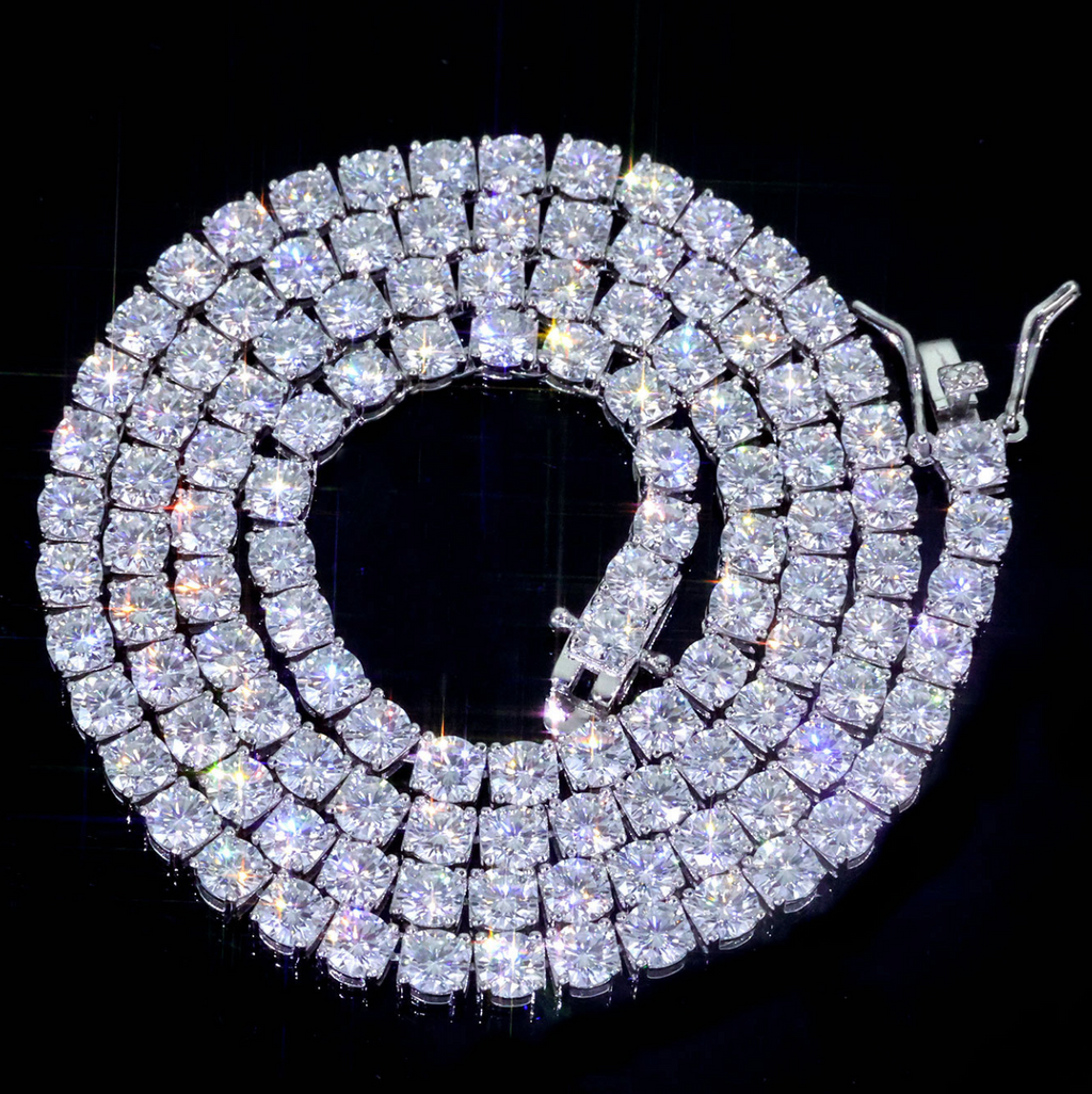 【Ice79】Tennis Chain Necklace【Moissanite/4mm】