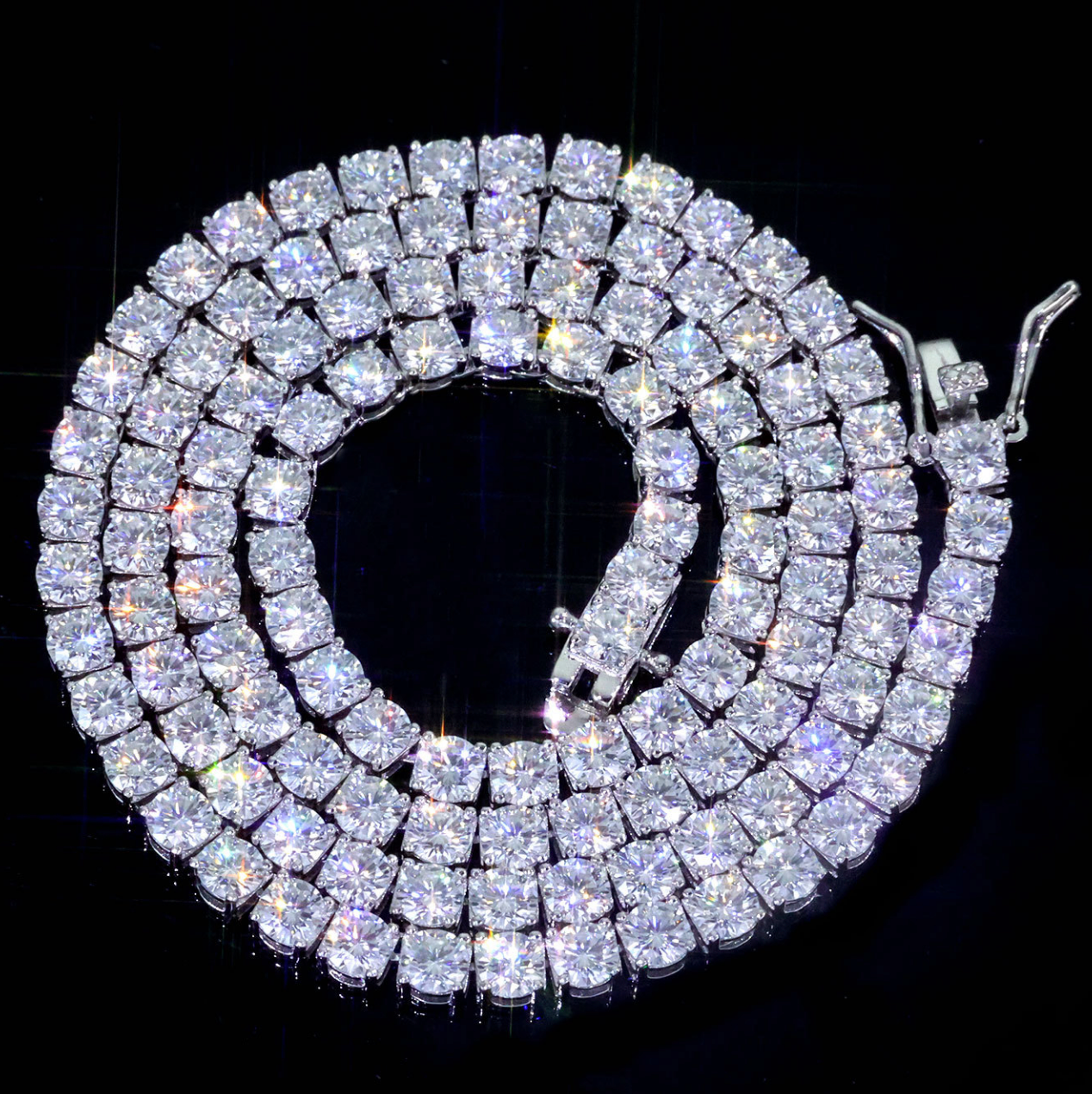 【Ice79】Tennis Chain Necklace【Moissanite/4mm】