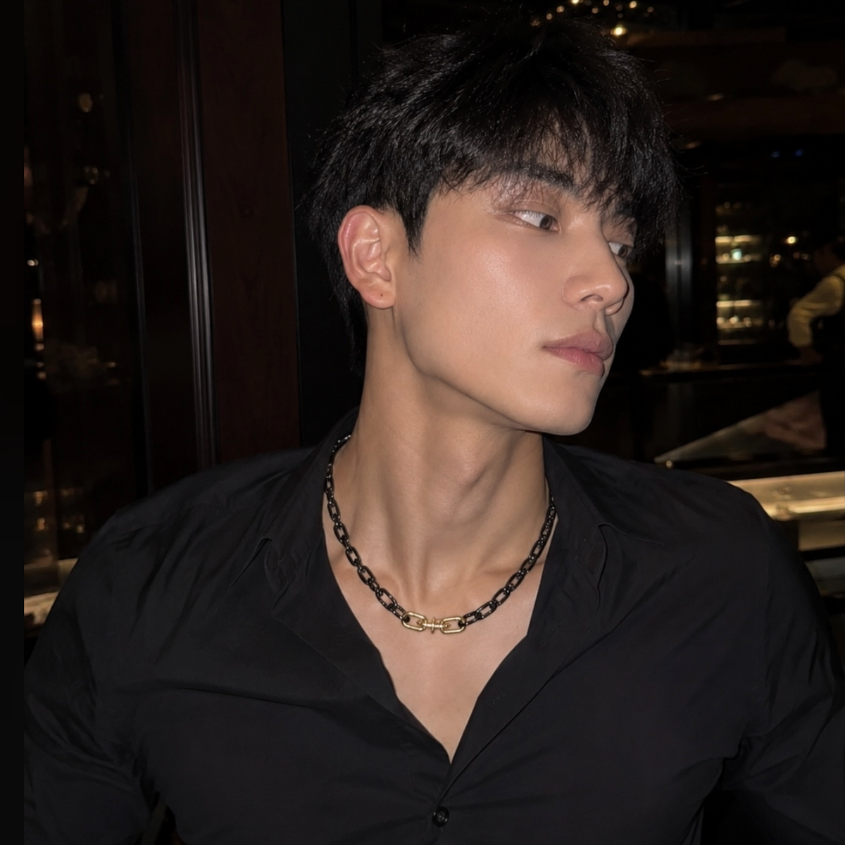 【Ice223】Barrel Link Chain Necklace