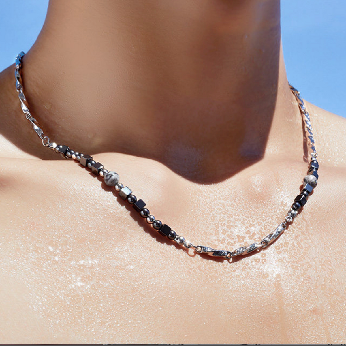 【Ice252】Module Necklace【S925】