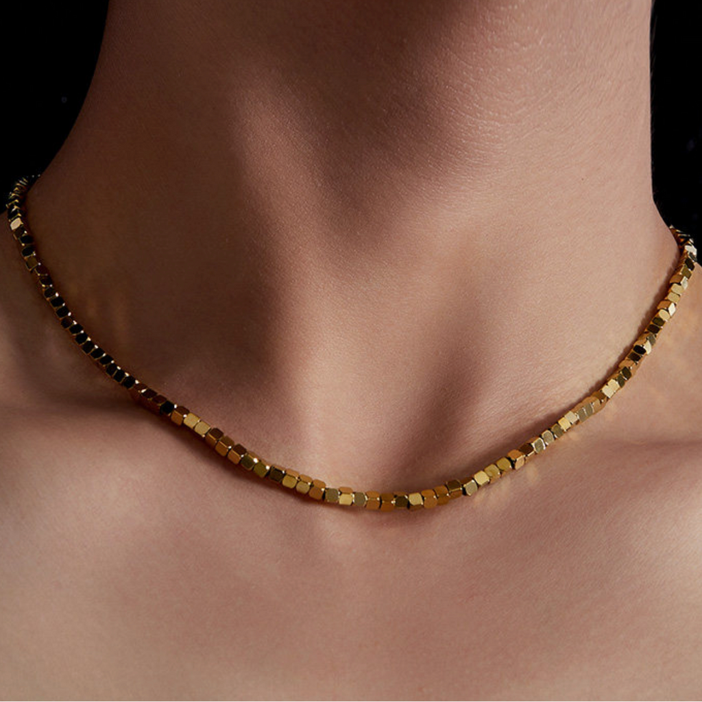 【Ice253】Cube Necklace【S925】