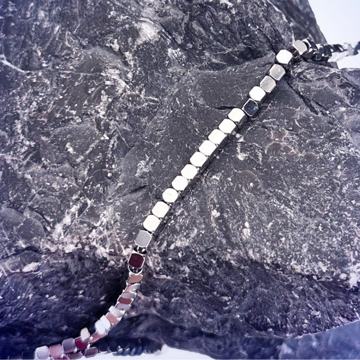 【Ice253】Cube Necklace【S925】