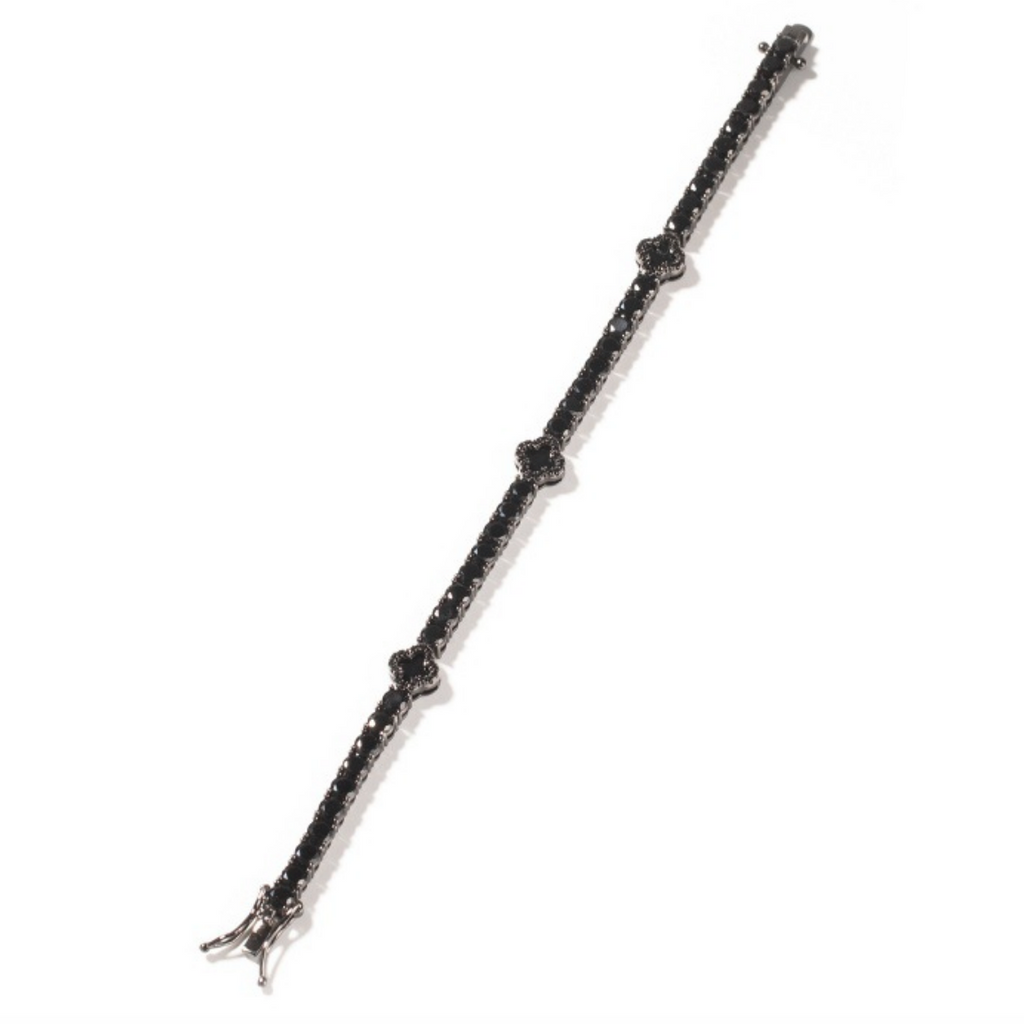 【Ice256】Black Clover Tennis Chain Bracelet