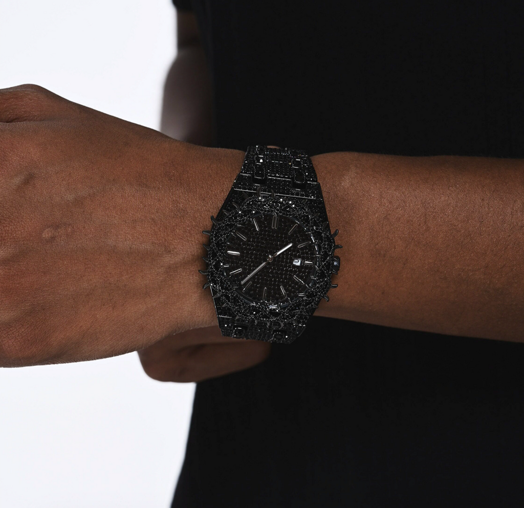 【Ice262】Spiked Royal Watch Black