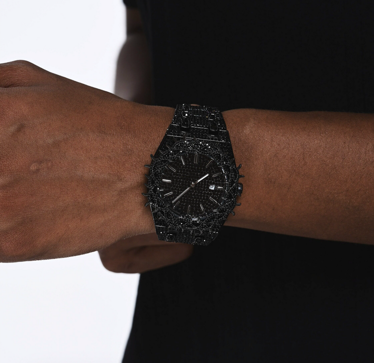 【Ice262】Spiked Royal Watch Black