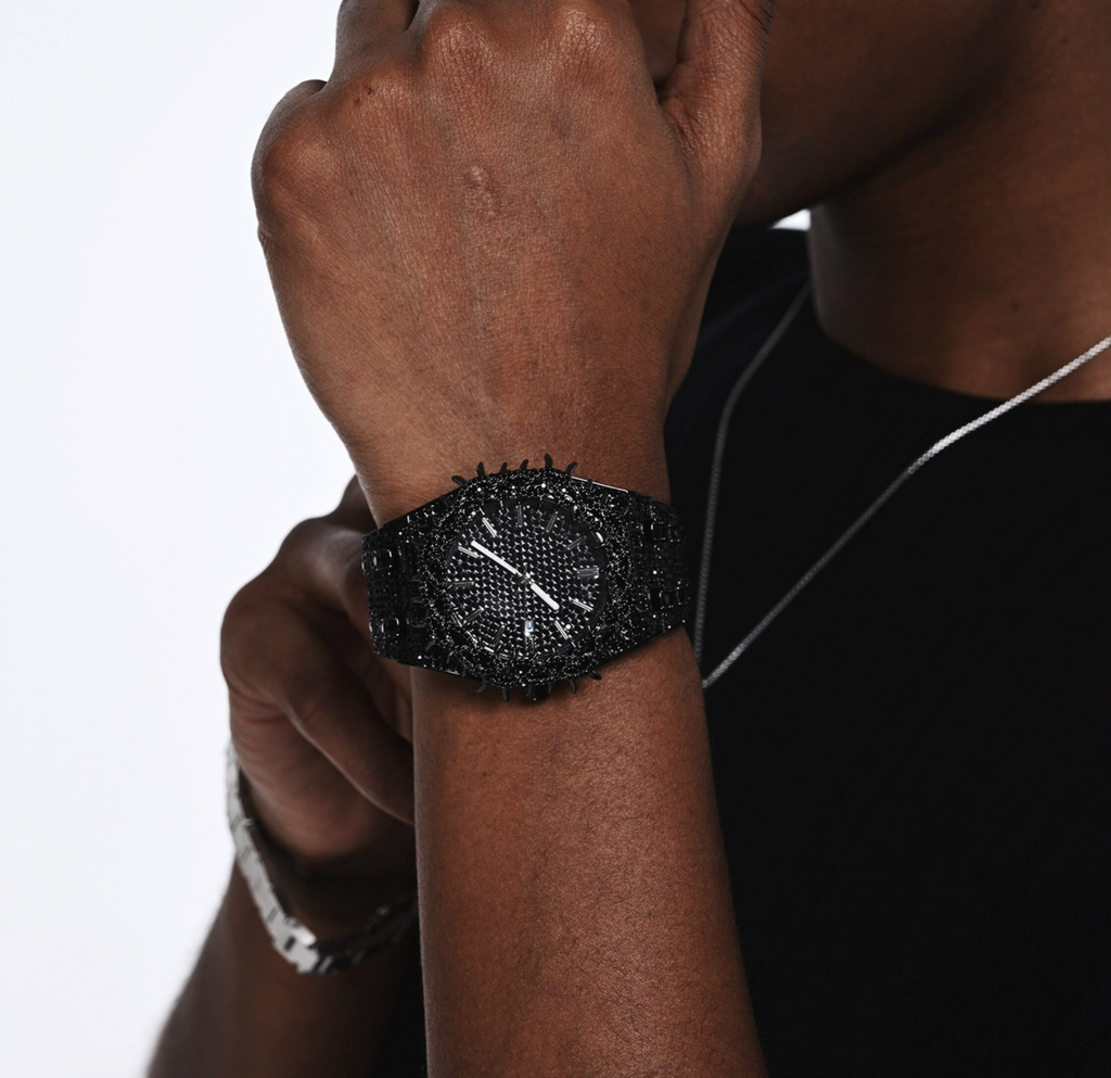 【Ice262】Spiked Royal Watch Black